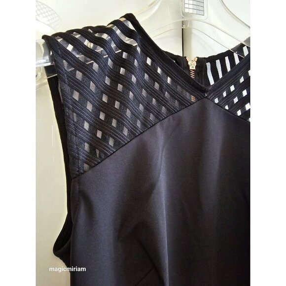 BNWT TED BAKER LONDON LUCETTE MESH DETAIL BODYCON DRESS black - Picture 11 of 16